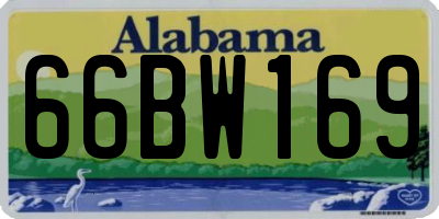 AL license plate 66BW169