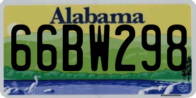 AL license plate 66BW298