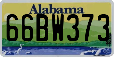 AL license plate 66BW373