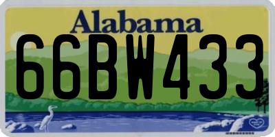 AL license plate 66BW433