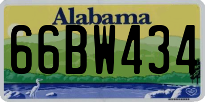 AL license plate 66BW434