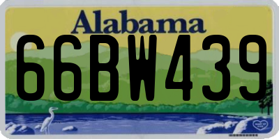 AL license plate 66BW439