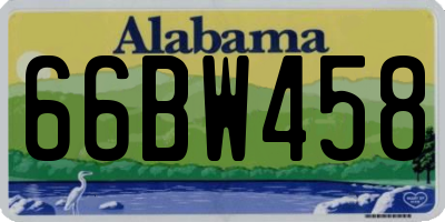 AL license plate 66BW458