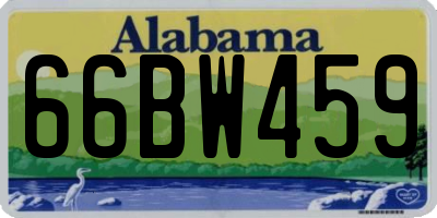 AL license plate 66BW459