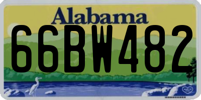 AL license plate 66BW482