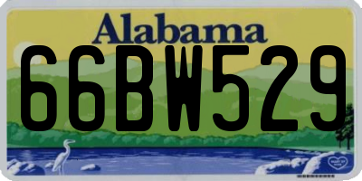 AL license plate 66BW529