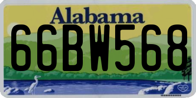 AL license plate 66BW568