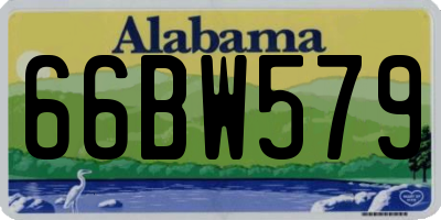 AL license plate 66BW579