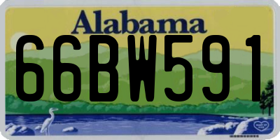 AL license plate 66BW591