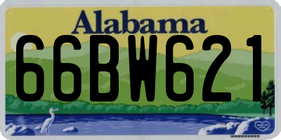 AL license plate 66BW621