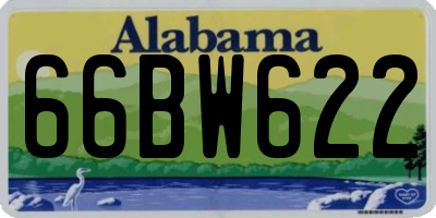 AL license plate 66BW622