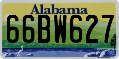 AL license plate 66BW627
