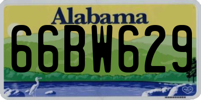 AL license plate 66BW629