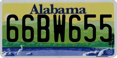 AL license plate 66BW655
