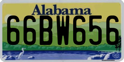 AL license plate 66BW656
