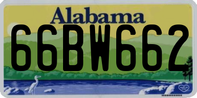 AL license plate 66BW662
