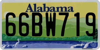 AL license plate 66BW719