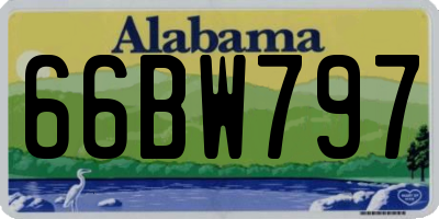 AL license plate 66BW797
