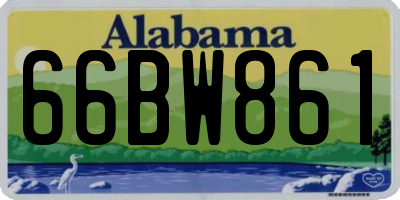 AL license plate 66BW861