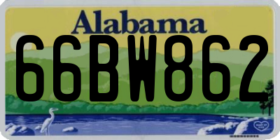 AL license plate 66BW862