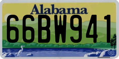 AL license plate 66BW941