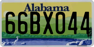AL license plate 66BX044