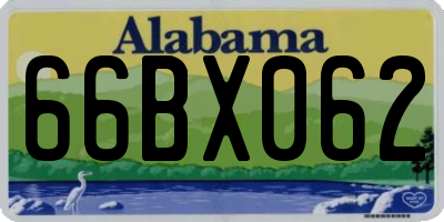 AL license plate 66BX062