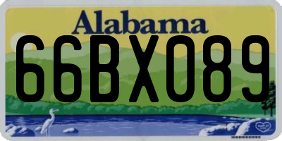 AL license plate 66BX089