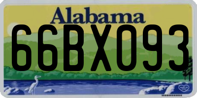 AL license plate 66BX093