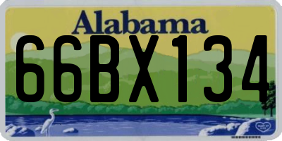 AL license plate 66BX134