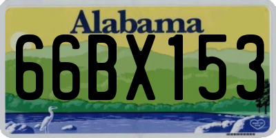 AL license plate 66BX153
