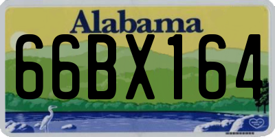 AL license plate 66BX164