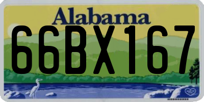 AL license plate 66BX167