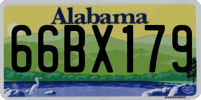 AL license plate 66BX179