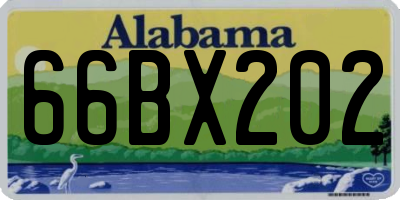 AL license plate 66BX202