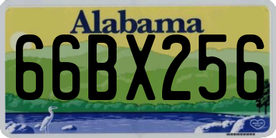 AL license plate 66BX256