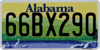 AL license plate 66BX290