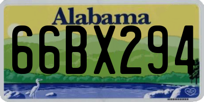 AL license plate 66BX294