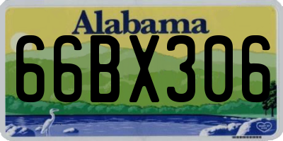 AL license plate 66BX306