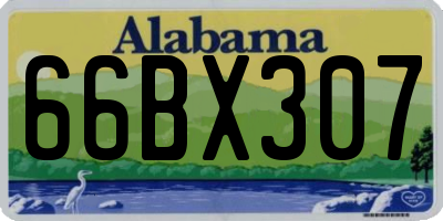 AL license plate 66BX307