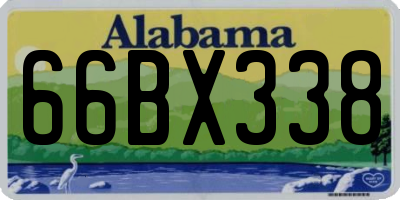 AL license plate 66BX338