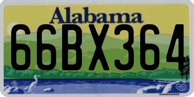 AL license plate 66BX364