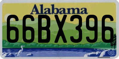 AL license plate 66BX396