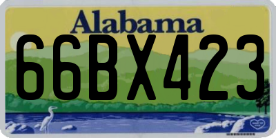 AL license plate 66BX423
