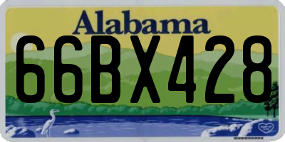 AL license plate 66BX428