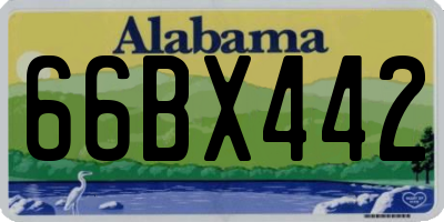 AL license plate 66BX442