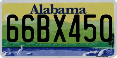 AL license plate 66BX450