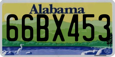 AL license plate 66BX453