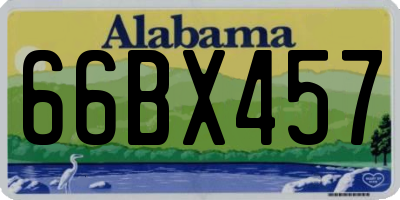 AL license plate 66BX457