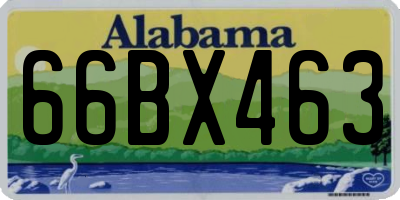 AL license plate 66BX463